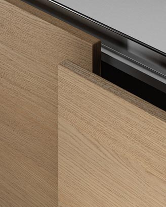 Front Arclinea Gamma horizontaal hout