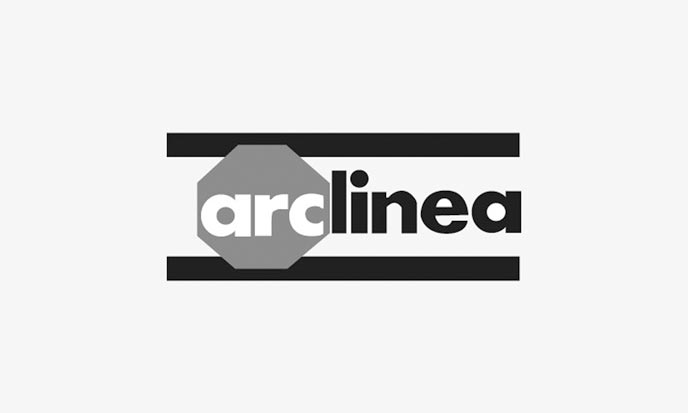 Grafische evolutie van ons Arclinea logo 2