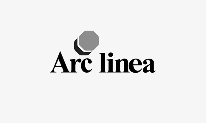 Grafische evolutie van ons Arclinea logo 3