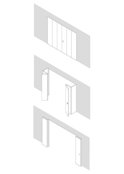 Modus kastsysteem 3 dubbele deuren